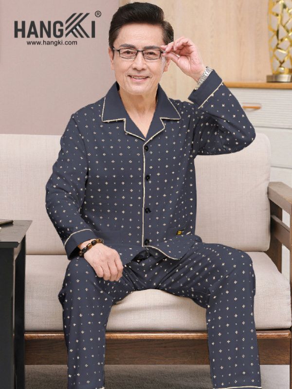 TD189 - Đồ Ngủ Pijama Nam Tay Dài Quần Dài Cotton