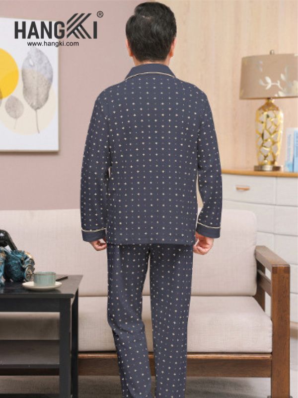 TD189 - Đồ Ngủ Pijama Nam Tay Dài Quần Dài Cotton