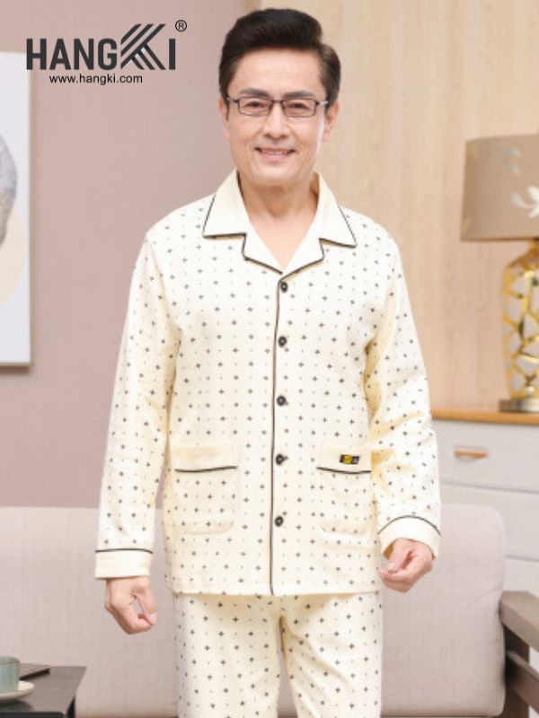 TD189 - Đồ Ngủ Pijama Nam Tay Dài Quần Dài Cotton
