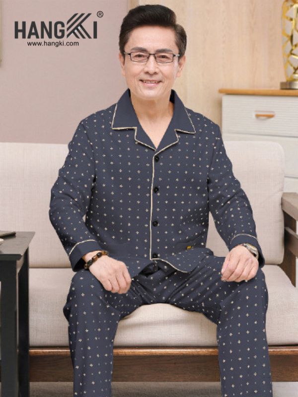 TD189 - Đồ Ngủ Pijama Nam Tay Dài Quần Dài Cotton