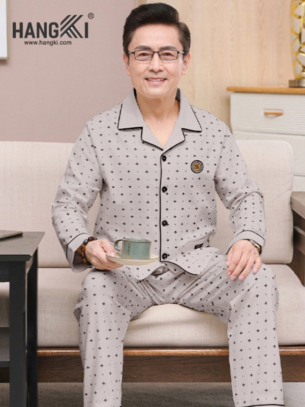 TD190 - Đồ Ngủ Pijama Nam Tay Dài Quần Dài Cotton
