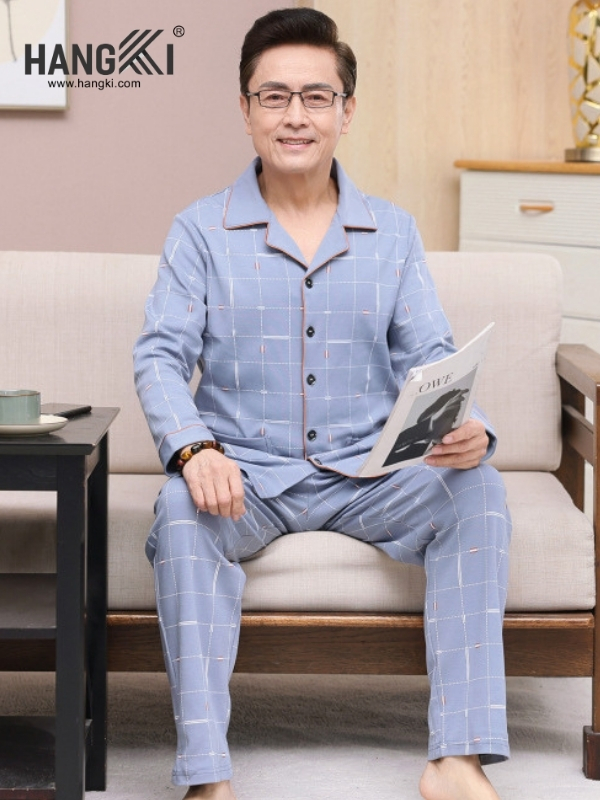 TD191 - Đồ Ngủ Pijama Nam Tay Dài Quần Dài Cotton