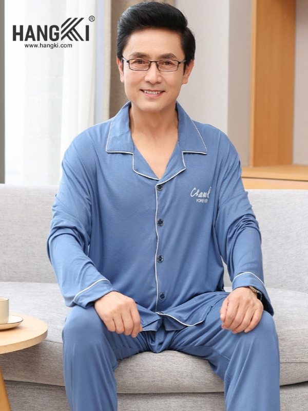 TD200 - Đồ Ngủ Pijama Nam Tay Dài Quần Dài Cotton