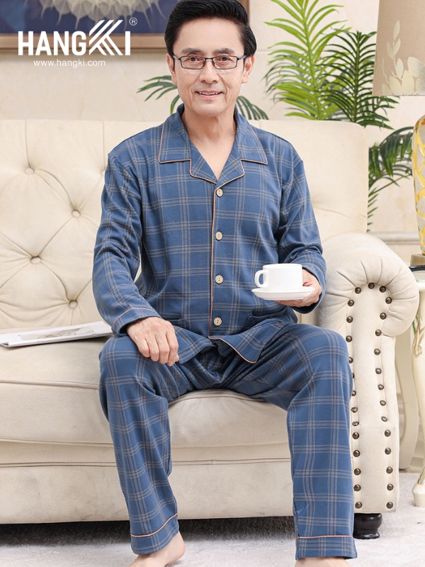 TD217 - Đồ Ngủ Pijama Nam Tay Dài Quần Dài Cotton