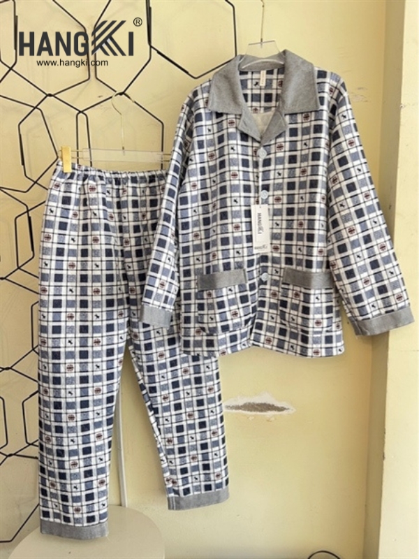 TD235 - Đồ Ngủ Pijama Nam Tay Dài Quần Dài Cotton