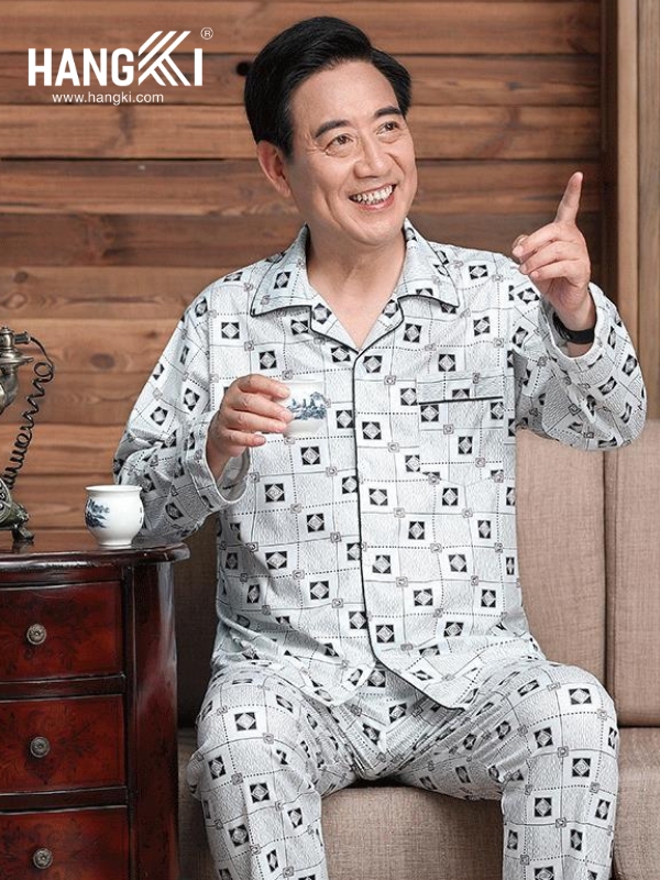TD236 - Đồ Ngủ Pijama Nam Tay Dài Quần Dài Cotton