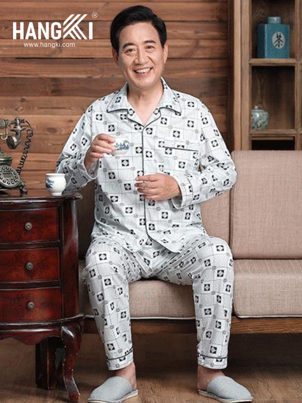 TD236 - Đồ Ngủ Pijama Nam Tay Dài Quần Dài Cotton