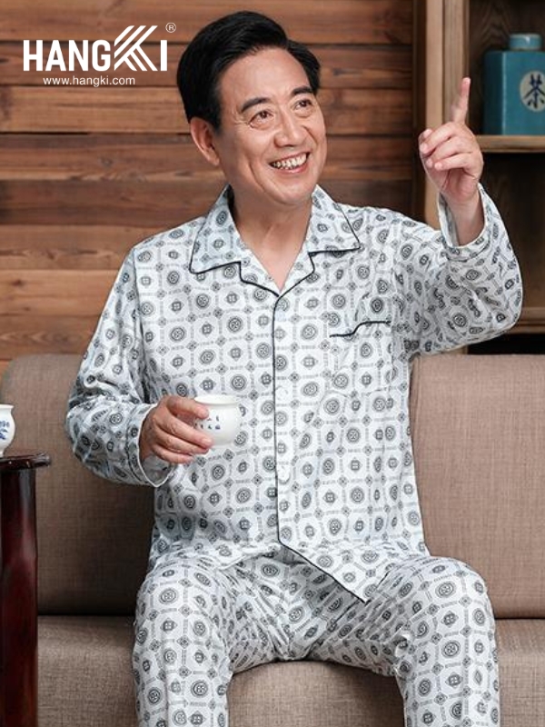 TD237 - Đồ Ngủ Pijama Nam Tay Dài Quần Dài Cotton