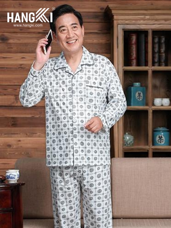 TD237 - Đồ Ngủ Pijama Nam Tay Dài Quần Dài Cotton