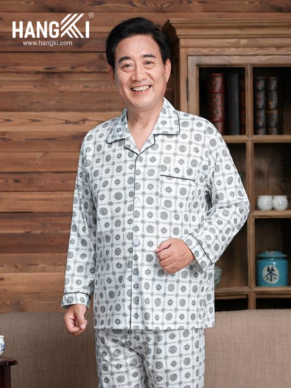 TD237 - Đồ Ngủ Pijama Nam Tay Dài Quần Dài Cotton