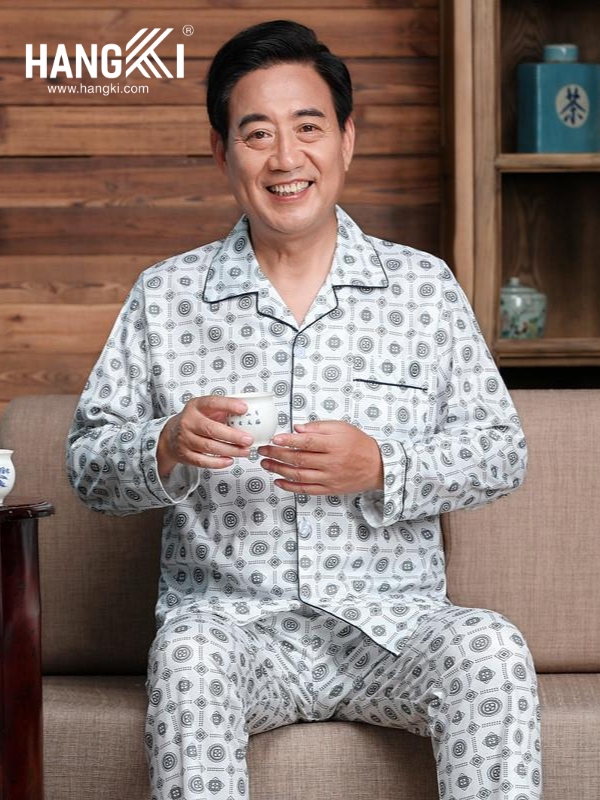 TD237 - Đồ Ngủ Pijama Nam Tay Dài Quần Dài Cotton