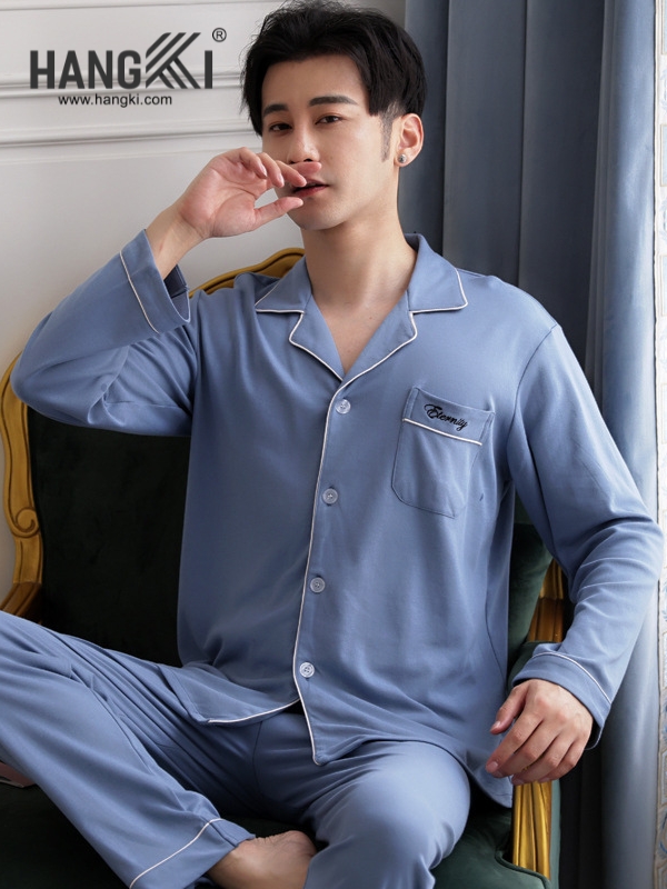TD248 - Đồ Ngủ Pijama Nam Tay Dài Quần Dài Cotton