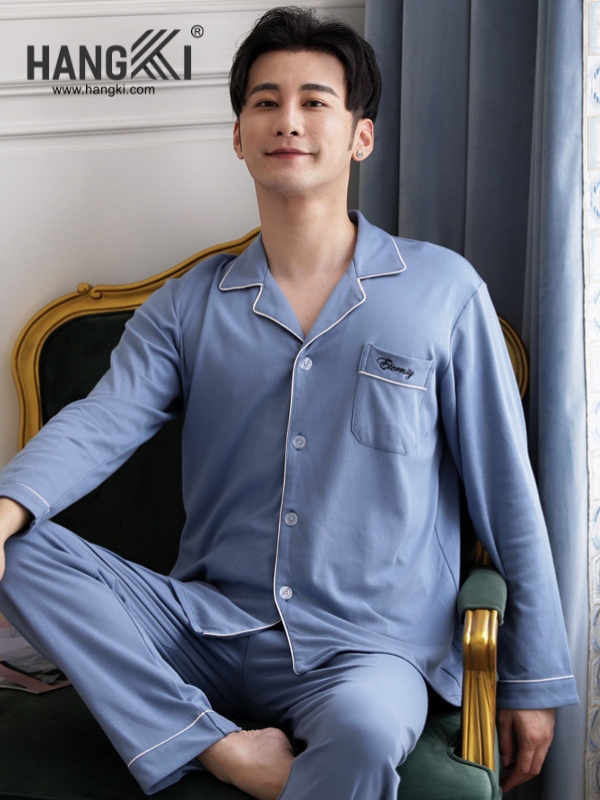 TD248 - Đồ Ngủ Pijama Nam Tay Dài Quần Dài Cotton