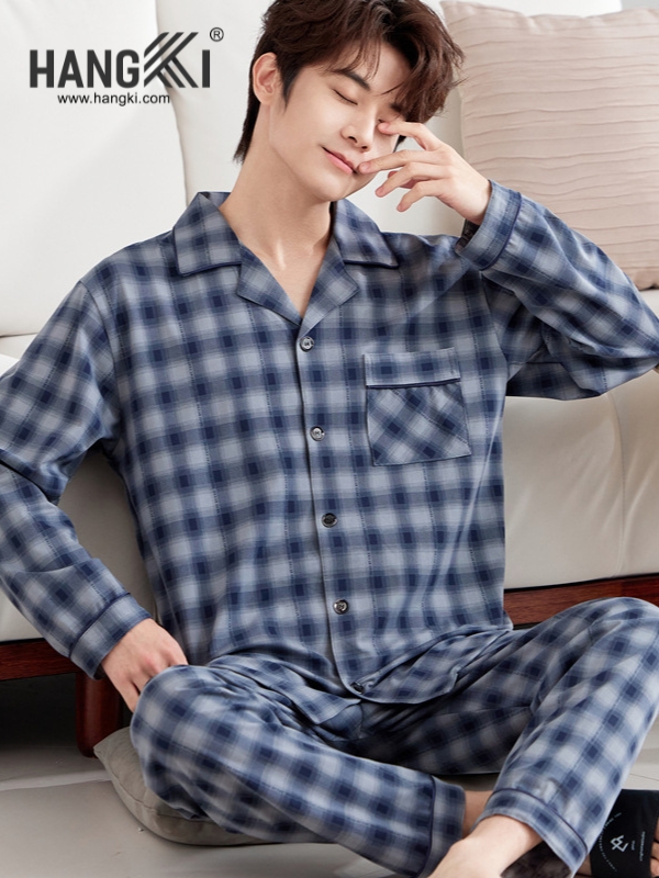 TD252 - Đồ Ngủ Pijama Nam Tay Dài Quần Dài Cotton
