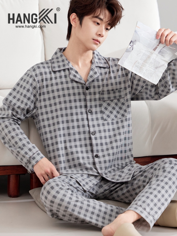 TD254 - Đồ Ngủ Pijama Nam Tay Dài Quần Dài Cotton