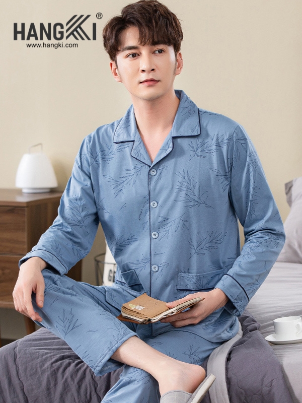 TD259 - Đồ Ngủ Pijama Nam Tay Dài Quần Dài Cotton