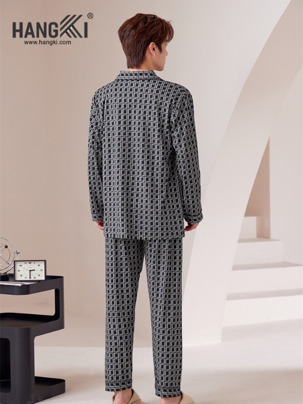 TD264 - Đồ Ngủ Pijama Nam Tay Dài Quần Dài Cotton