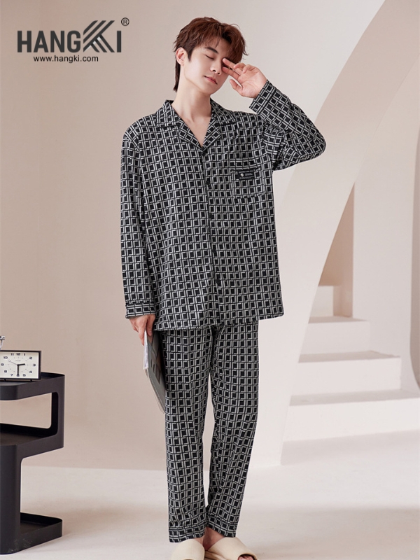 TD264 - Đồ Ngủ Pijama Nam Tay Dài Quần Dài Cotton