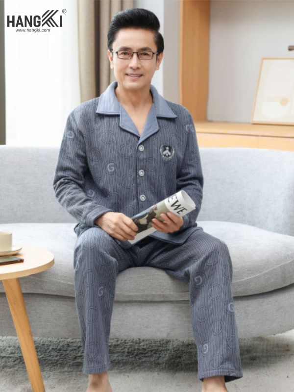 TD48 - Đồ Ngủ Pijama Nam Tay Dài Quần Dài Cotton