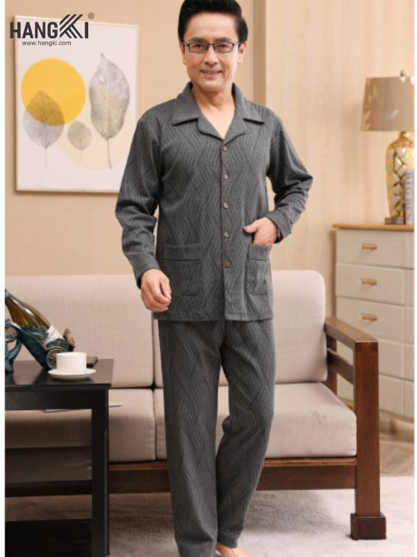 TD49 - Đồ Ngủ Pijama Nam Tay Dài Quần Dài Cotton