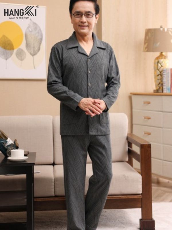 TD49 - Đồ Ngủ Pijama Nam Tay Dài Quần Dài Cotton