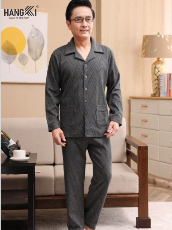 TD49 - Đồ Ngủ Pijama Nam Tay Dài Quần Dài Cotton