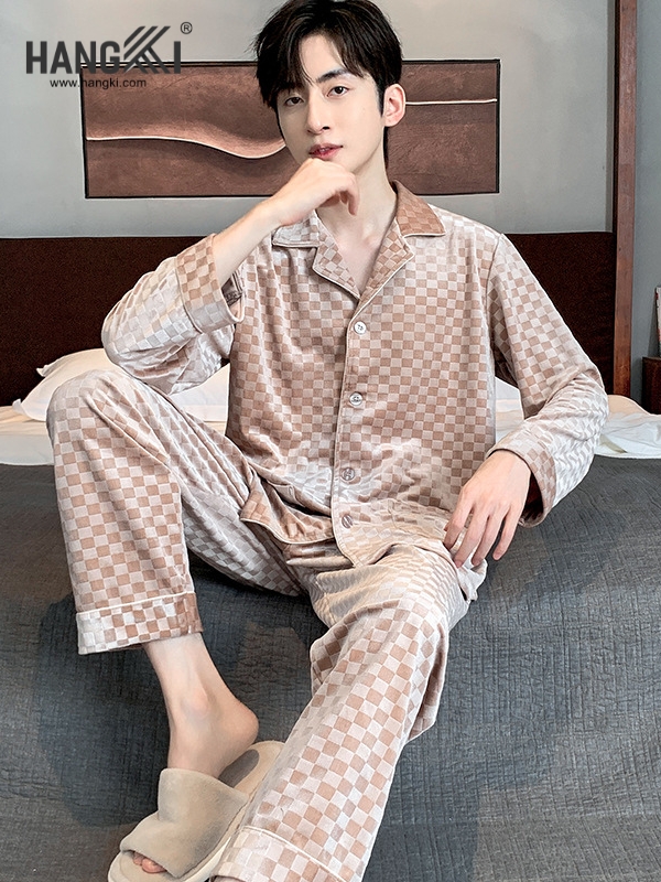 TD501 - Đồ Ngủ Pijama Nam Tay Dài Quần Dài Cotton