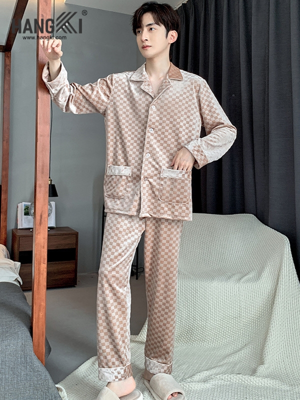 TD501 - Đồ Ngủ Pijama Nam Tay Dài Quần Dài Cotton