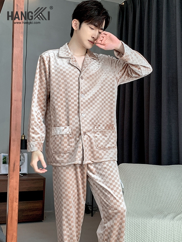 TD501 - Đồ Ngủ Pijama Nam Tay Dài Quần Dài Cotton