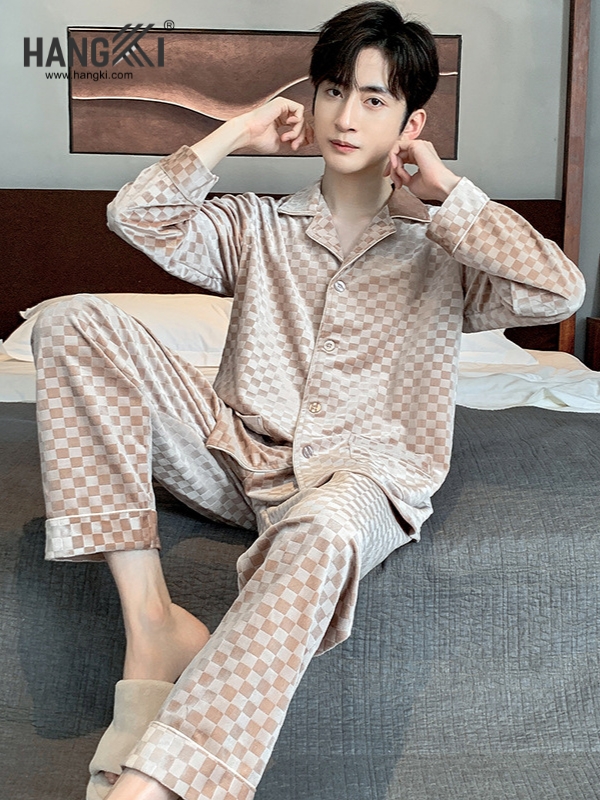 TD501 - Đồ Ngủ Pijama Nam Tay Dài Quần Dài Cotton
