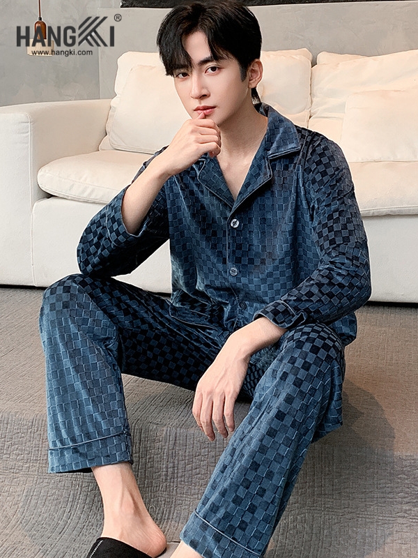 TD502 - Đồ Ngủ Pijama Nam Tay Dài Quần Dài Cotton