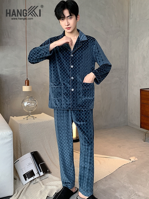 TD502 - Đồ Ngủ Pijama Nam Tay Dài Quần Dài Cotton