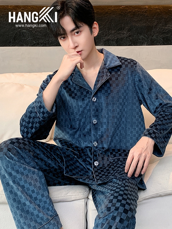 TD502 - Đồ Ngủ Pijama Nam Tay Dài Quần Dài Cotton