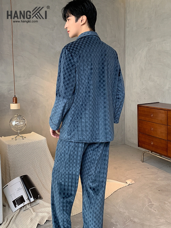 TD502 - Đồ Ngủ Pijama Nam Tay Dài Quần Dài Cotton