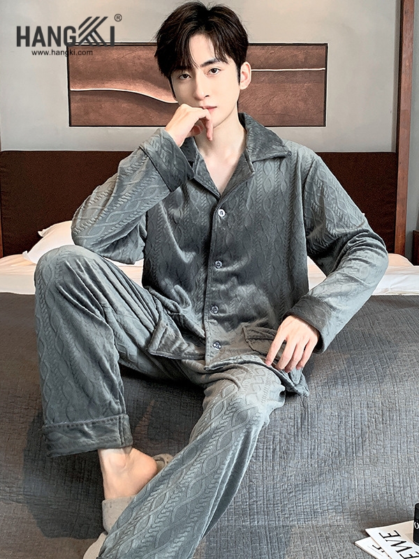 TD503 - Đồ Ngủ Pijama Nam Tay Dài Quần Dài Cotton