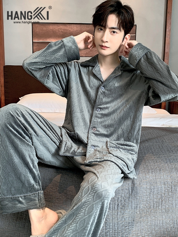 TD503 - Đồ Ngủ Pijama Nam Tay Dài Quần Dài Cotton