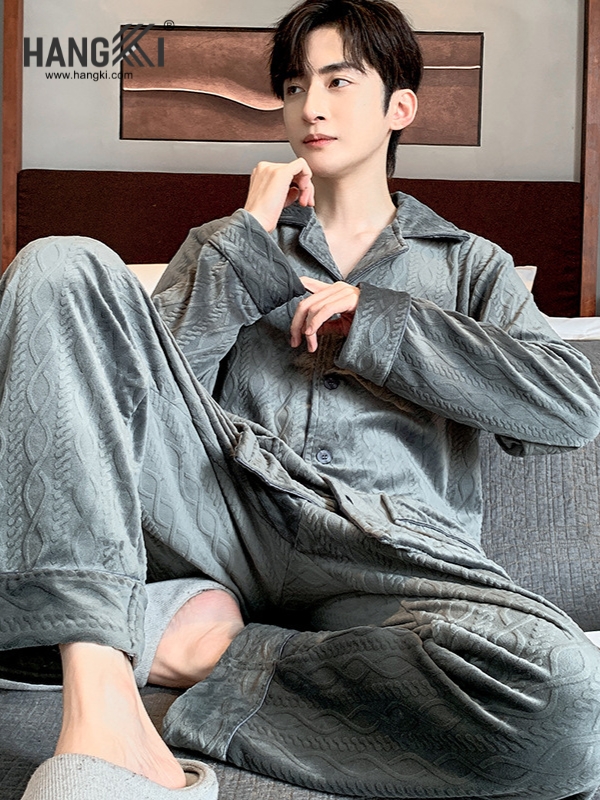 TD503 - Đồ Ngủ Pijama Nam Tay Dài Quần Dài Cotton