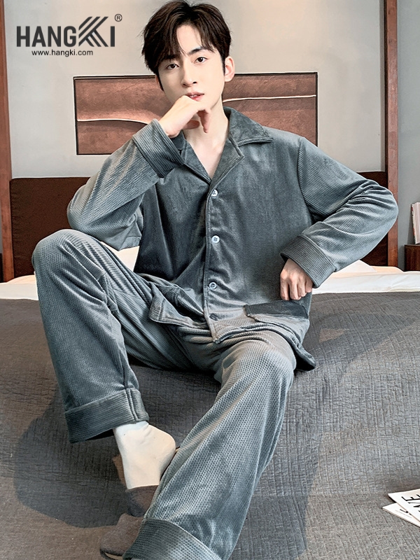 TD504 - Đồ Ngủ Pijama Nam Tay Dài Quần Dài Cotton