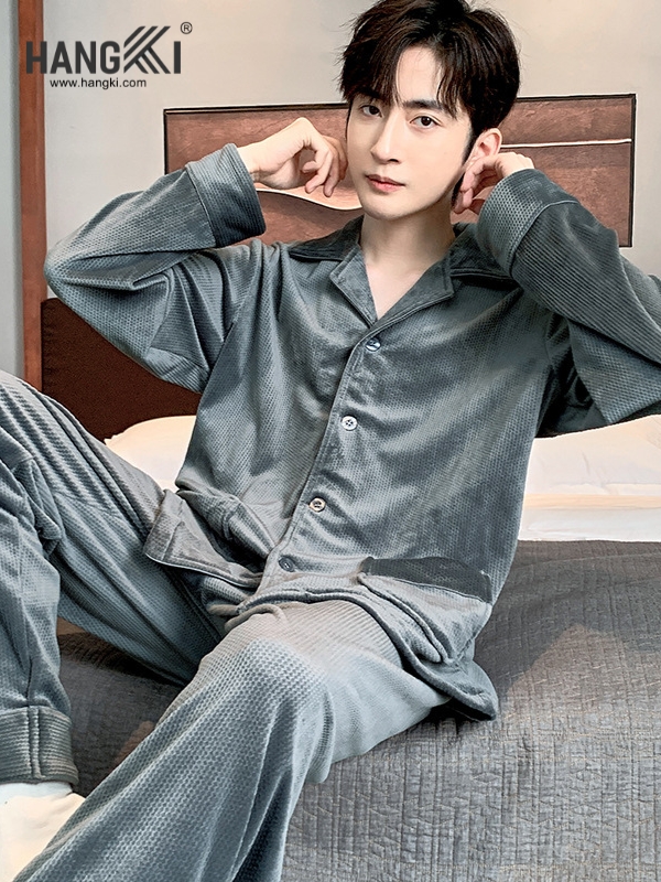 TD504 - Đồ Ngủ Pijama Nam Tay Dài Quần Dài Cotton