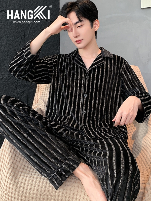 TD505 - Đồ Ngủ Pijama Nam Tay Dài Quần Dài Cotton