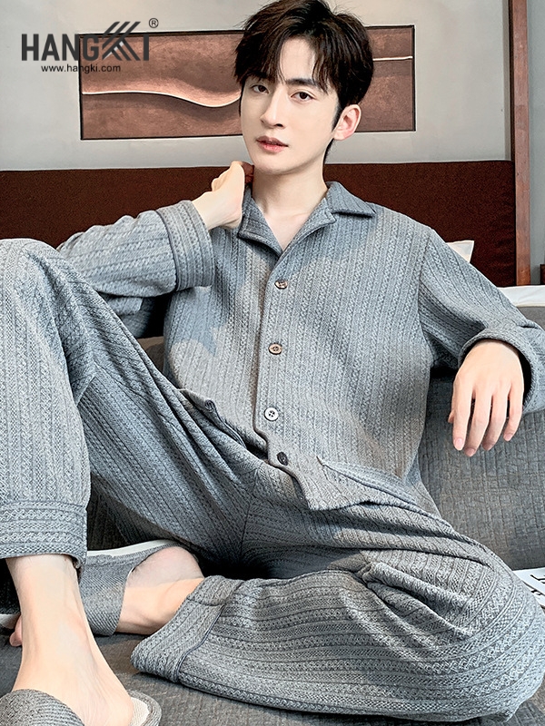 TD506 - Đồ Ngủ Pijama Nam Tay Dài Quần Dài Cotton