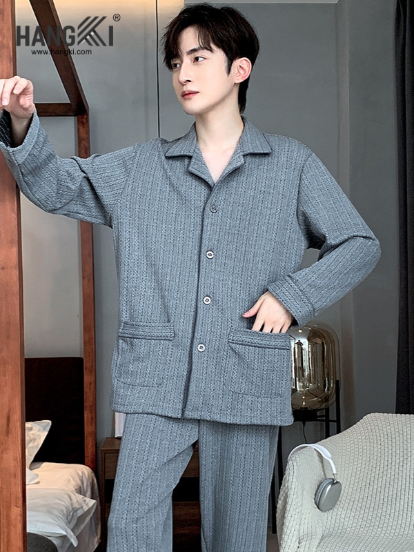 TD506 - Đồ Ngủ Pijama Nam Tay Dài Quần Dài Cotton
