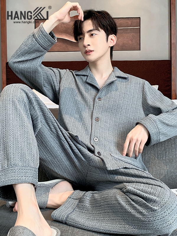 TD506 - Đồ Ngủ Pijama Nam Tay Dài Quần Dài Cotton