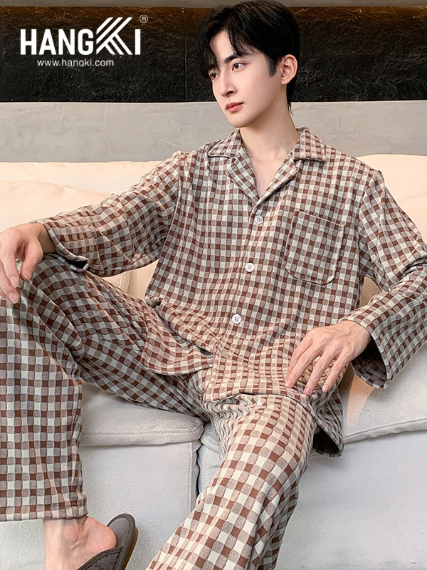 TD507 - Đồ Ngủ Pijama Nam Tay Dài Quần Dài Cotton