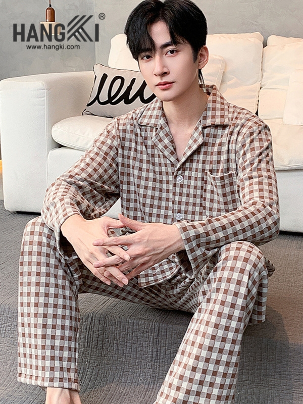 TD507 - Đồ Ngủ Pijama Nam Tay Dài Quần Dài Cotton