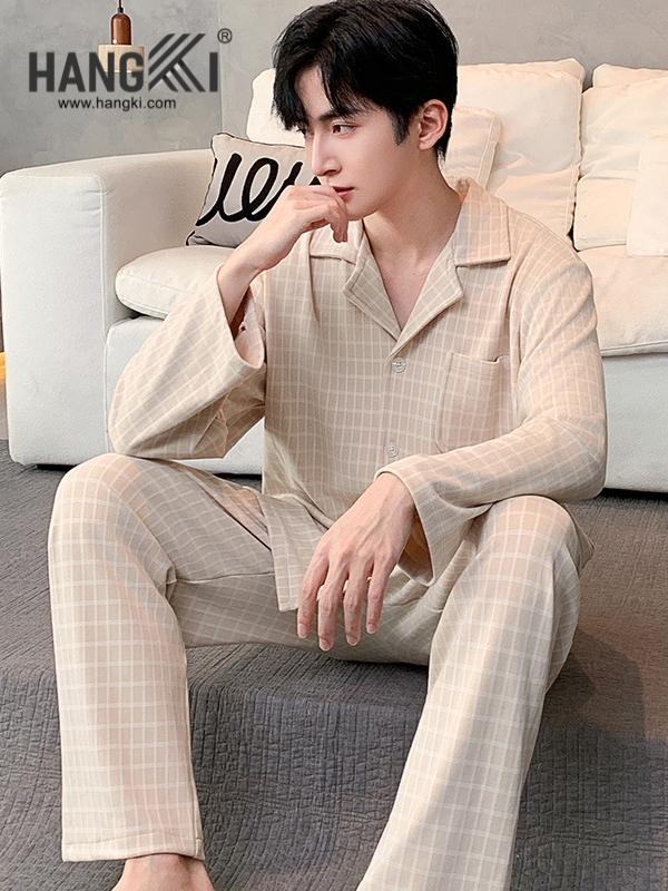 TD508 - Đồ Ngủ Pijama Nam Tay Dài Quần Dài Cotton