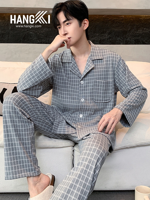 TD508 - Đồ Ngủ Pijama Nam Tay Dài Quần Dài Cotton