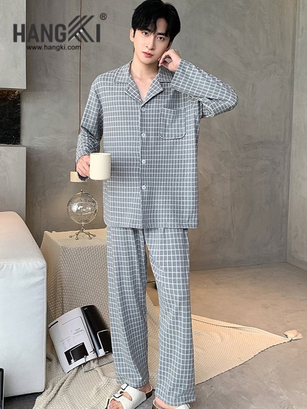 TD508 - Đồ Ngủ Pijama Nam Tay Dài Quần Dài Cotton