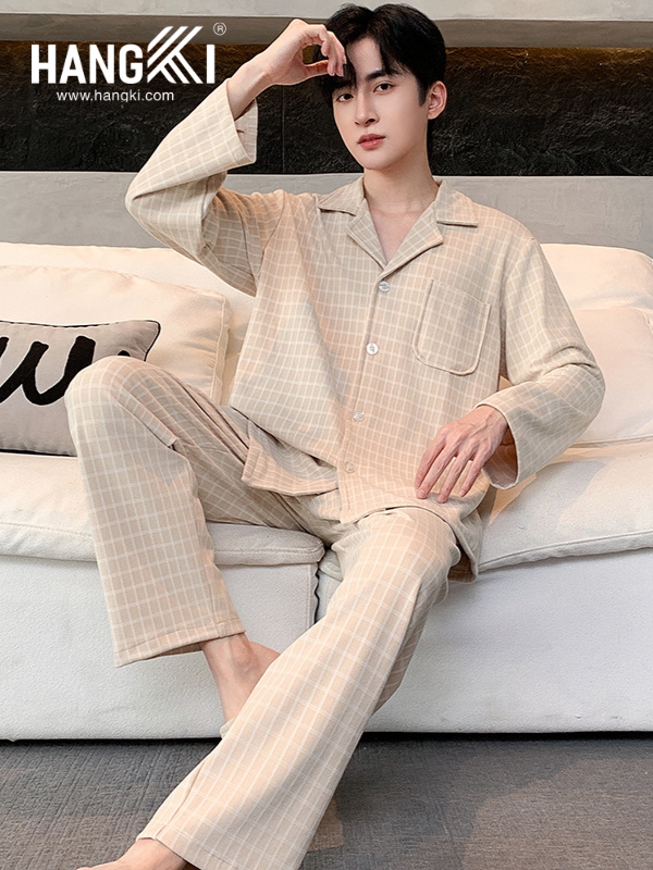TD508 - Đồ Ngủ Pijama Nam Tay Dài Quần Dài Cotton