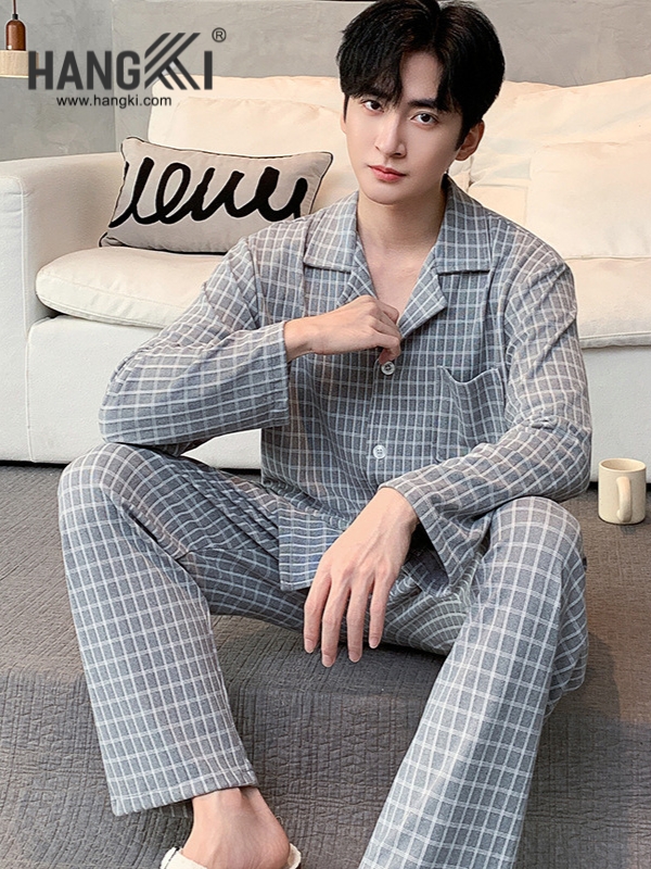 TD508 - Đồ Ngủ Pijama Nam Tay Dài Quần Dài Cotton